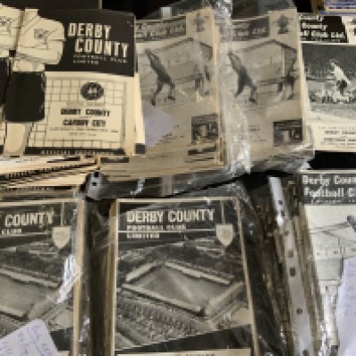 Derby County Home Football Programmes: Around 240 from the 60s to include some complete or near complete sets from the late 60s. Few 70s additionally. Instructions to sell. Very good. (est 250+)