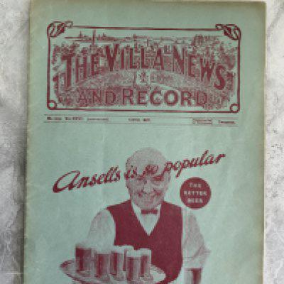36/37 Aston Villa v Newcastle United Football Programme: Second division match in very good condition with no team changes.