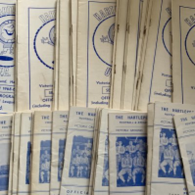 Newcastle + Hartlepool Home Football Programmes: Hartlepool has 60 from the 60s plus some early 70s. Newcastle has around 130 from the 60s + 70s. Instructions to sell. Very good. (est 230)
