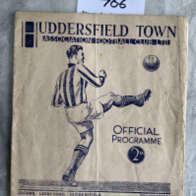 36/37 Huddersfield v Arsenal Football Programme: Fair condition league match with no team changes. Fold and creasing.