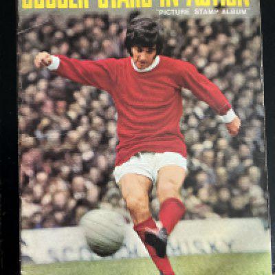 69/70 Complete Signed FKS Football Sticker Album: Complete of all stickers to include 46 stickers that are hand signed. They include Bobby Moore Peter Osgood Martin Peters Dave Mackay and others. For full list see online picture. Good.