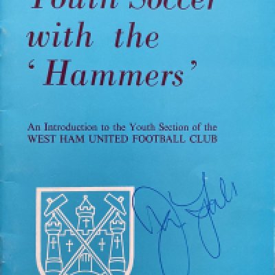 Rare John Lyall Signed West Ham Youth Books: Youth Soccer With The Hammers for 1981 and 1988 both signed by John Lyall. (2)