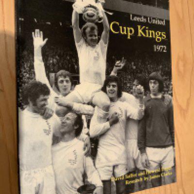 Leeds United 1972 Cup Kings Signed Football Book: Soft cover excellent condition book signed inside by Reaney Harvey Gray Jones Bates and on picture inside by Clarke.