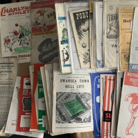 Hull City Away Football Programmes: 35/36 Charlton split spine then 55 from 56/57 to 59/60 with a few duplicates. Mixed conditions but mainly good with a couple having punch holes. (56)