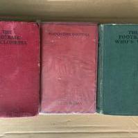 Pre War Football Books: Association Footballers from the late 20s, Whos Who 1935, Football Encyclopaedia 1934. Overall good. (3)