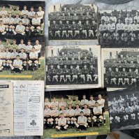 Derby County Football Autographs: 8 large magazine team groups from the 60s all nearly fully signed. C/W two programmes with a few autographs.