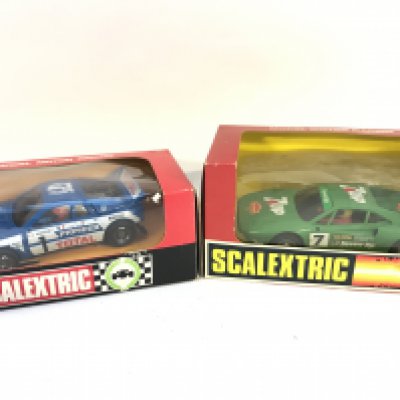2 Boxed Spanish Scalextric Cars A Ferrari GTO and a Lancia Rally.