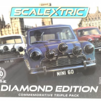 A Boxed Scalextric Dimond Edition Mini Tripple Pack.
