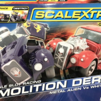 A Boxed Scalextric Demolition Derby Set.