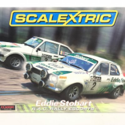 A Scalextric Eddie Stobart R.A.C. Rally Escorts Twin Pack.