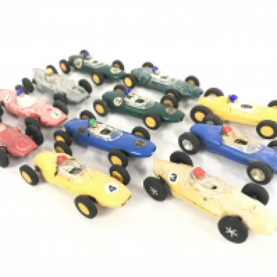 A Collection of Vintage Scalextric Cars. All Lotus 1961 and Cooper in Various States ideal for spares/Repairs.