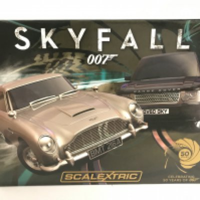 A Boxed Scalextric James Bond Skyfall Twin Set.