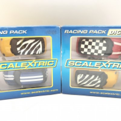 2 Boxed Scalextric Twin Racing Packs.all Minis.