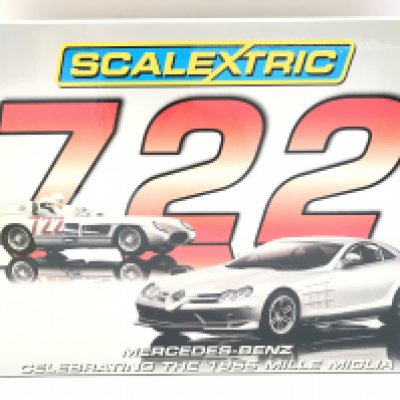 A Boxed Scalextric Mercedes-Benz Twin Set.