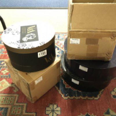 Five Boxed Royal Worcester tea cups including V&A pattern, Llewelyn bowen etc- NO RESERVE