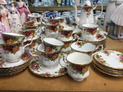 A Royal Albert country rose tea coffee set