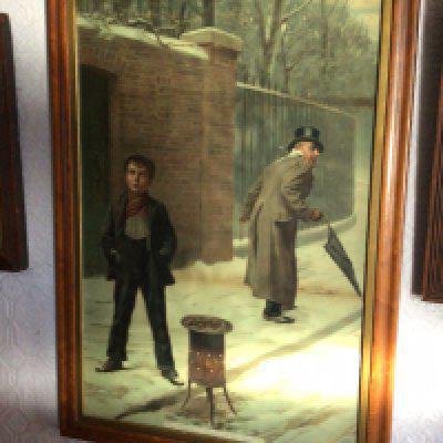 A Victorian Pears print in a maple frame The Snowball Guilty or Not Guilty a photograph of a Steam ship and other prints and pictures. (10)- NO RESERVE