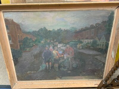 A large collection of A.H Palmer oil on canvas paintings.