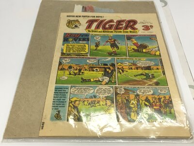A rare promotion cover for the first Tiger comic In extremely good condition.