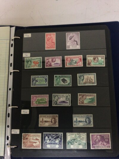 A well presented album of Stamps predominantly unused from George VI to Elizabeth II in The Pitcairn Islands