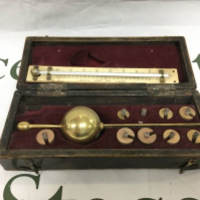 Another cased Sikes Hydrometer by Joseph Long Ltd of London. NO RESERVE