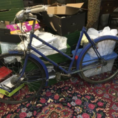Vintage blue bicycle- NO RESERVE