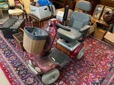 A Shoprider Mobility scooter, working order with key, NO CHARGING LEADS.