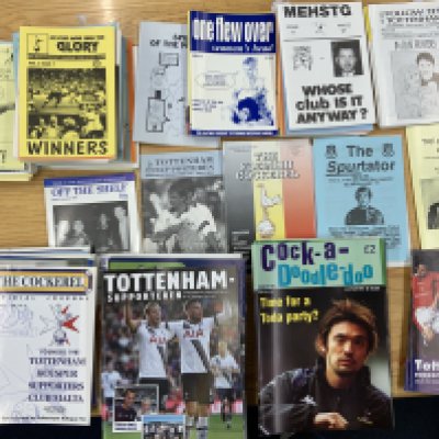 Tottenham Football Fanzine Collection: Many different titles One Flew Over, Cock a Doodle Doo, MEHSTG, Follow The Tottenham, Tottenham Supporters, Maltese Fan Club and many more. Instructions to sell. (est 80)