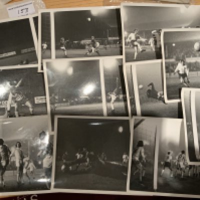 1970s Enfield v Tottenham Press Photos: 3 photos from 74/75 from a friendly, 3 photos from LCC match dated 23 11 72 and 5 from the LCC match dated 17 1 1973. Taken by Enfield press photographer with dates and hand written annotations but no stamps. 8 x 6 inch black and white. (11)