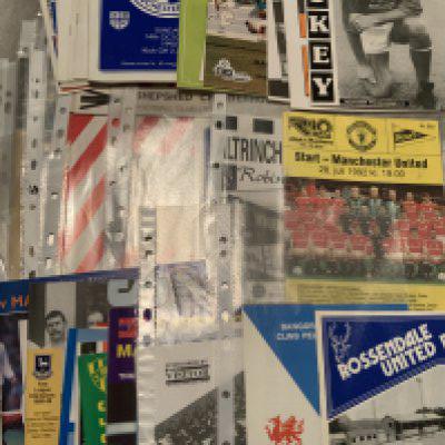 Manchester United Away Friendly Football Programmes: Some great programmes including abroad. Nice collection in excellent condition. (200)