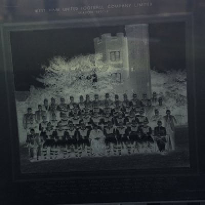 West Ham Photo Negative Pre War Team Group Photos: 11 small negatives to include team groups from 36/37 37/38 + 38/39. C/W a few other larger negatives mainly pre war.