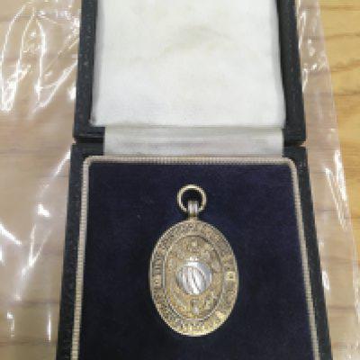 1966 English League v Scottish League Football Medal: Issued to West Broms John Kaye for playing for England in the match at Newcastle. Full details of match engraved to rear with front reading The Football League Representative Match. Vaughtons medal with hallmark in original box.