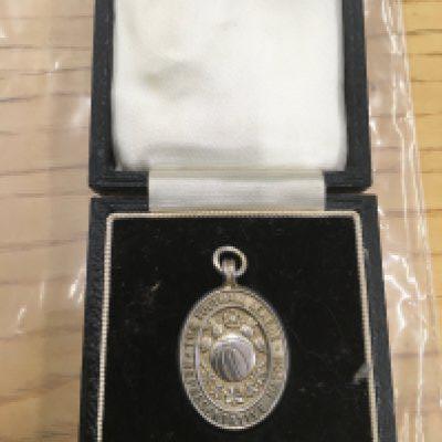 1965 English League v Irish League Football Medal: Issued to West Broms John Kaye for playing for England in the match at Hull. Full details of match engraved to rear with front reading The Football League Representative Match. Vaughtons medal with hallmark in original box.