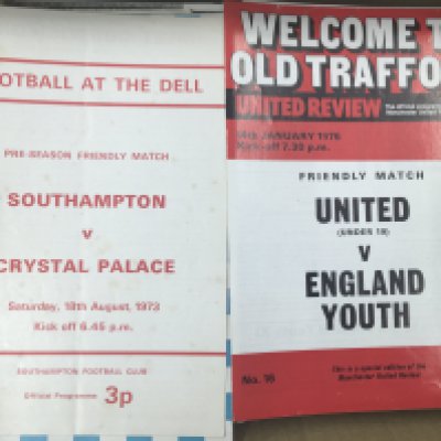 Friendly Football Programmes: From the 60s onwards to include 29 testimonials. Good. (174)