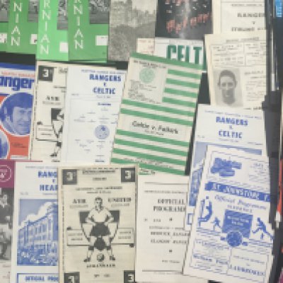 Scottish Football Programmes: Over 40 60s and 70s from a wide range of teams plus a few more recent. (50+)
