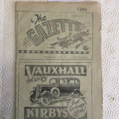 34/35 Southport v New Brighton FA Cup Football Programme: Fair/good condition FA Cup match with one team change.