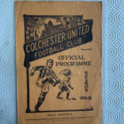 49/50 Colchester United v Kings Lynn Football Programme: Good condition 4 pager for Colchester Reserves v Kings Lynn first team in the Eastern Counties League. No team changes but score inside.