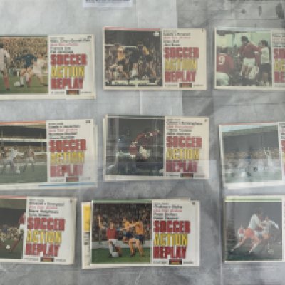 Letraset Action Transfers Complete Unopened Set: Soccer Action Replay rate set from the early 70 of all 24 numbered packs which are unopened. (24)