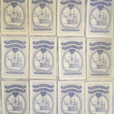 52/53 Portsmouth Complete Home Football Programmes: Good condition collection of homes to include Manchester United Chelsea Liverpool and Sunderland. Couple have number to cover. (22)