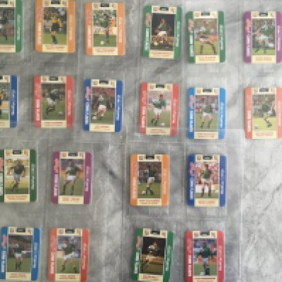 Kelloggs Ireland 1994 World Cup Football Cards: Unopened packs of the cards which have pull out information. Complete set of 20 still in wrappers.