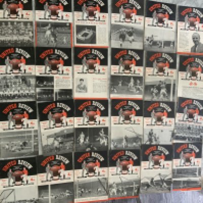 Manchester United 56/57 Home Football Programmes: Includes Anderlecht, Bilbao, Real Madrid sof, Everton FA Cup and we believe all 31 league matches in very good condition unless stated. (24)