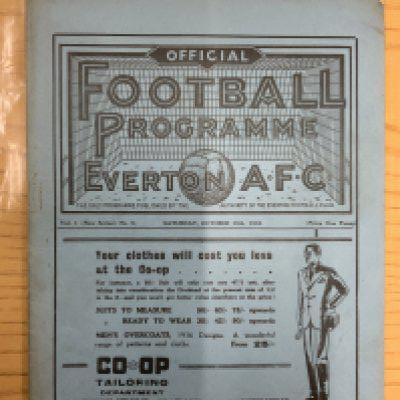 35/36 Everton v Chelsea Football Programme: Very good condition league match dated 19 20 1935. No team changes.