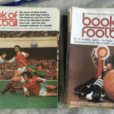 Marshall Cavendish Complete Football Magazine Collection: Book Of Football described as an encyclopaedia in weekly parts from the early 1970s. Complete of all 75 copies in good condition with instructions to sell.