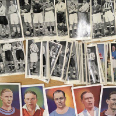 Old Football Memorabilia Box: From pre war to the 50s with programmes, cards, newspaper special editions, magazines etc. Worth a look.