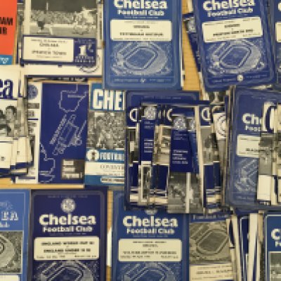 Chelsea Home Football Programmes: 17 from the 50s the rest 60s. Mainly good condition. (85+)