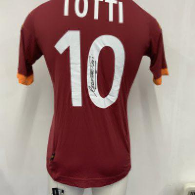 Francesco Totti Roma 2012 - 2013 Signed Football Shirt: Brand new with tags to the rear stating Totti 10. Clearly signed in marker pen on number 10.