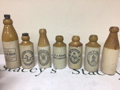 A collection of Victorian pot lids including James Atkinsons bears Greaase Old Bond Street London.