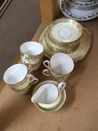 An Adderley bone China tea set- NO RESERVE