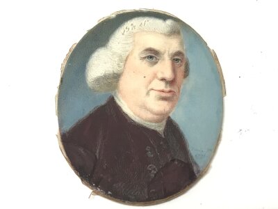 A Georgian portrait miniature signed Tuvin 1776. No reserve