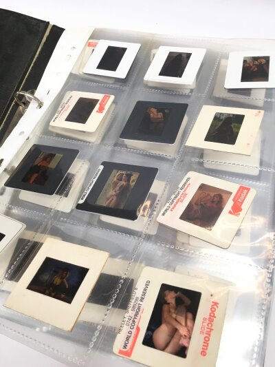 A collection of approx 120 vintage glamour model photographic slides.